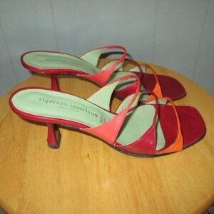 SIGERSON MORRISON Kitten Heel Slide On Sandals